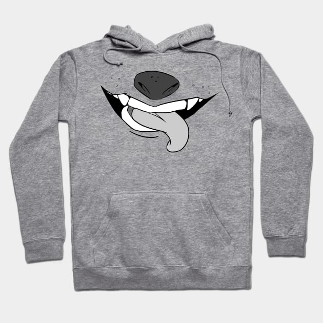 Furry Mouth Tongue Hoodie by kelsmister
